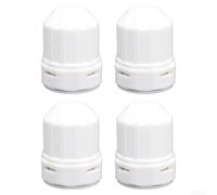 4er-Pack Durchflussregler M30x1,5 für Heizk?rperventile, | PRV Material, 8x8x4cm Size, White Finish, Easy Install, Improves Heating Efficiency, Fits Thermostatic Radiator Valves