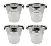 4er Set Champagne Cooler Stainless Steel Bottle Ice Bucket Wine