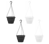 4er Set Hanging Basket Flowerpot Plastic Hanging Flower Pot Hanging Basket