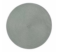 4er Set Placemat round Diameter 38cm Sage Washable Place Mat IN Bast-Optik