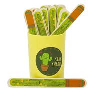 4E's Novelty 36 Pcs Cactus Flip Sticks with Storage Cup, Flip Name Sticks Counting Sticks Student Grouping Cactus Theme Flip Stick, Classroom Teacher School Supplies by