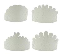 4E's Novelty Thanksgiving Coloring Paper Crowns, 24 Pcs Thanksgiving Hat Decorations, Color Your Own Turkey Headband Craft for Kids Adjustable for Fall School & Friends Giving Kids Activities