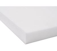 4everPrime WHITE Upholstery Foam Sheet | FIRM Premium Quality High-Density | Cut to any Size | for Sofa Cushions Seat Pads Stool Chair (17x17 inch, 5 inch thick - White FIRM)