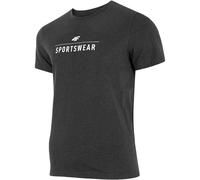 4F Men's H4Z22 Logo Regular T-Shirt in Grey | Size: Medium 4F Grey M
