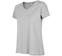 4F Women's H4Z22 V Neck T-Shirt in Grey | Size: Medium 4F Grey M