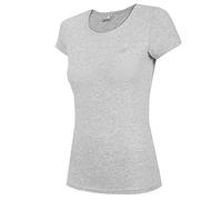 4F Women's T-Shirt TSD350 Tshirt, Cold Light Grey Melange, M