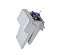 4F210-08 2 Position 5 Way Momentary Air Tool Foot Pneumatic Pedal Valve Switch4F210-08L with Lock Pedal Valve IDGTTLDF(PC 12mm Fittings,4F210-08L latching)