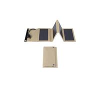(4foldkhaki) Solar Cell 20W Photovoltaic Panels USB Charger System Battery V 5V Portable Flexible Foldable Energy Power Camping Set