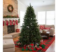 4FT/1.2M Artificial Christmas Tree with RGB Lights & Wood Stand