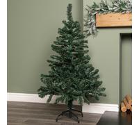 4ft (1.2m) Green Artificial Christmas Tree with Green Metal Stand and 219 Tips Samuel Alexander Green One Size