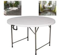 4Ft 1.2M Round Folding Heavy Duty Outdoor Trestle Party Garden Table Ukes