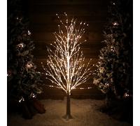 4ft (1.2m) White Modelling Micro Dot Tree with 500 Twinkling LEDs in Warm white Samuel Alexander White One Size