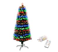 SHATCHI SHATCHI-1210 4ft Fibre Optic Christmas Tree Remote Control Various Effects Xmas Decorations, Green