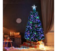 4Ft/120cm Pre Lit Christmas Tree w/Fiber Optic Color Changing Led