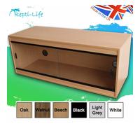 (4ft - 48x24x24 inches, Black) Repti-Luxe Vivarium - Various Sizes and Colours