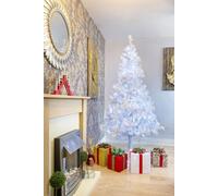 4Ft Alaskan Pine White / White Leds Tree Shatchi Festive Elegant Design