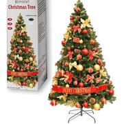4ft Artificial Christmas Tree, Full & Bushy 400 Tips with Sturdy Metal Stand, Realistic Green Pine Xmas Tree, Fire-Retardant, Reusable Indoor Xmas Tree for Home Office Shops & Decoration for UK Homes