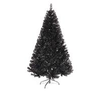 4ft artificial christmas tree full fir spruce hinged in stand solid metal legs eco- for holiday decoration-black 4ft the new