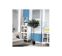 4ft Artificial Olive Tree Realistic Fabric Foliage with Olive Details for Home in Green The hot sale Green