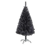 4FT CHRISTMAS TREE BLACK ARTIFICIAL TREE 230 BRANCH TIPS XMAS HOME DECOR HALLOWEEN DECORATIONS