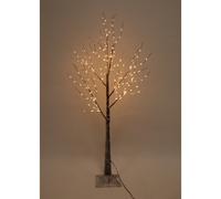 4ft Christmas Tree Light Feature Black with LED Lights Warm White