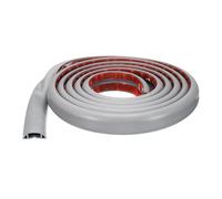 4ft Cord Cover Floor W0.3" x H0.3" Inner Channel PVC Hide Extension Cable Floor Wire Hider Wire Covers Protector for Prevent Cable Trips Cables Management, Wood Beige