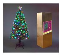 (4Ft) Diamonds Fibre Optic Christmas Tree LED Pre-Lit