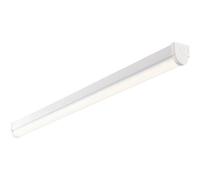 4ft Emergency Batten Light - 24.5W Cool White LED - Gloss White & Opal