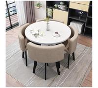 4ft Folding Recept Table & Chair Set Versatile Office Dining & Loun Fur for Home Apartment Kitchen Living Room Club Functual Design Space Saving & Slish