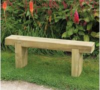Forest Garden 1.2m Sleeper Bench, Brown