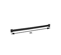 4ft Garment Rail Center Bar/Middle Bar for Black Heavy Duty Clothes Rail