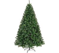 4ft Green Artificial Christmas Tree With Thicken Branch Tips,Outdoor Indoor Large Metal Stand,Colorful Xmas Pine Festival Decoration-Green 120cm/4ft