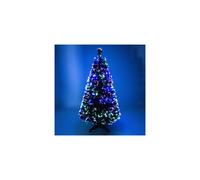 4ft Green Artificial Fibre Optic Christmas Xmas Tree with Multi LED Source 120cm by The Christmas Centre