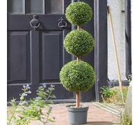 4ft Green Artificial Topiary Trio Tree Marco Paul Green One Size