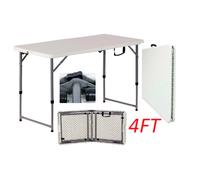4FT HEAVY DUTY 1.2 METER FOLDING TABLE CATERING CAMPING TRESTLE BBQ PICNIC PARTY