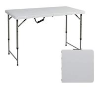4ft Heavy Duty Folding Table Portable Camping Standing Table with Carry Handle