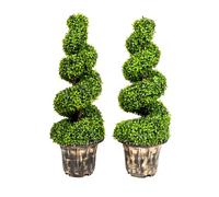 4FT HEIGHT SPIRAL TWIST TOPIARY UV STABLE PENUT TREE WITH DESIGN POT FOR OUTDOOR INDOOR OFFICE HOME DECOR (1)