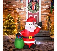Inflatable Light Up Christmas Santa Claus 120cm, none