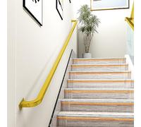 4FT Iron il - Heavy-Duty Wall-Mounted Safety Railing for Indoor Stairs, Outdoor Deck, Loft & Porch - 500lbs Capacity, Non-Slip, Rust-Resistant Industrial il
