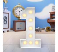 4FT LED Number Lights for Party Wedding Decor Light Up Marquee Numbers Night Light Decoration Sign for Home Anniversary Birthday Party Decor, Battery Operated (Color : Number 1)