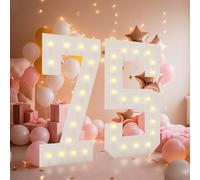 4FT Light Up Numbers, Marquee Numbers 4 Feet Tall Giant Number 75