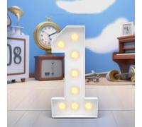 4FT Marquee Light Up Numbers LED Large Lighted Marquee Numbers Pre-Cut Frame Mosaic Numbers for 20th 50th 16nd Birthday Anniversary Wedding Party DIY Decoration (Color : White, Size : Number 1)