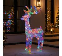 4Ft Multi-Action Illuminated Acrylic Reindeer