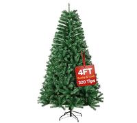 4ft Premium Christmas Tree 320 Branch Tips Green Xmas Trees Bushy Artificial Christmas Tree Pine Tree with Metal Stand Easy to Assemble Realistic Spruce Branches Christmas Tree for Indoor and Outdoor
