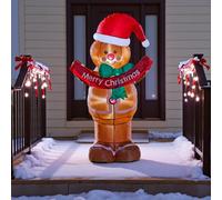 4Ft Self Inflatable Gingerbread Man