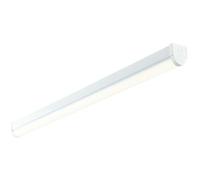 4ft SINGLE 24W Cool White LED Linear Ceiling Strip Light Slim Batten Lamp 2800Lm Loops White One Size