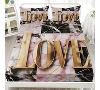 4ft Small Double Fitted Sheets 48x75 inch - 30cm Deep Pocket Fitted Bed Sheet - Marble Geometric Modern Abstract Soft Brushed Microfibre Bedding, Luxurious Wrinkle & Shrink Resistant Bottomsheet