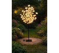 4FT Solar Cream Blossom Tree 100 LED Warm White