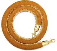 4ft Velvet Rope for Queuing, Brown Stanch Rope for Crowd Control, Event Ber Rope for Theatre Openings, Queue ment, 1.2m Velvet Ropes