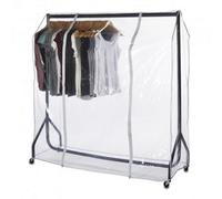 4Ft (W) X 5Ft (H) Heavy Duty Clear Transparent Peva Clothes Rail Protective Cover